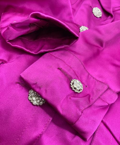 CELINE（セリーヌ）CELINE (セリーヌ) [OLD]シルクサテンワンピース ピンク サイズ:38の古着・服飾アイテム