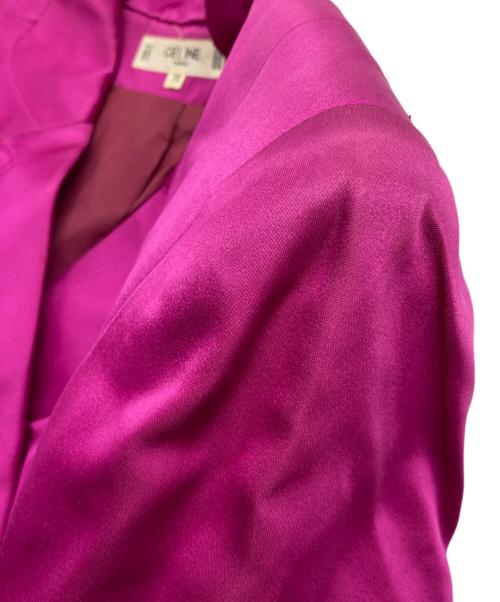 CELINE（セリーヌ）CELINE (セリーヌ) [OLD]シルクサテンワンピース ピンク サイズ:38の古着・服飾アイテム