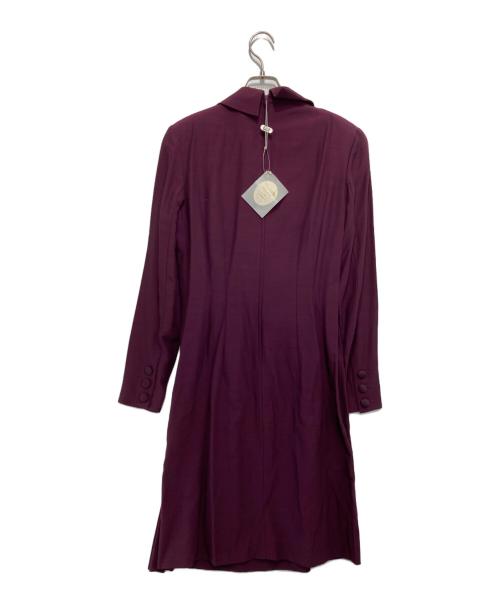 Christian Dior（クリスチャン ディオール）Christian Dior (クリスチャン ディオール) ［古着］長袖ワンピース ワインレッド サイズ:44の古着・服飾アイテム
