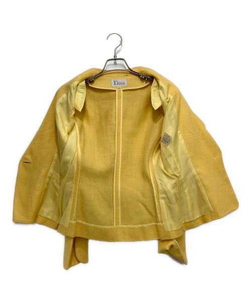 DIOR MADEMOISELLE（マドモアゼルディオール）DIOR MADEMOISELLE (マドモアゼルディオール) ［古着］テーラードジャケット イエロー サイズ:Mの古着・服飾アイテム