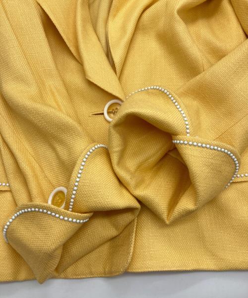 DIOR MADEMOISELLE（マドモアゼルディオール）DIOR MADEMOISELLE (マドモアゼルディオール) ［古着］テーラードジャケット イエロー サイズ:Mの古着・服飾アイテム