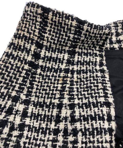 CELINE（セリーヌ）CELINE (セリーヌ) [OLD]ツイードスカート ホワイト×ブラック サイズ:38の古着・服飾アイテム