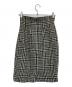CELINE (セリーヌ) [OLD]ツイードスカート ホワイト×ブラック サイズ:38：8000円