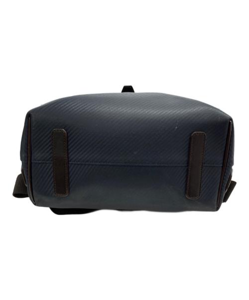 dunhill（ダンヒル）dunhill (ダンヒル) CHASSISリュックサック ネイビー×ブラウンの古着・服飾アイテム