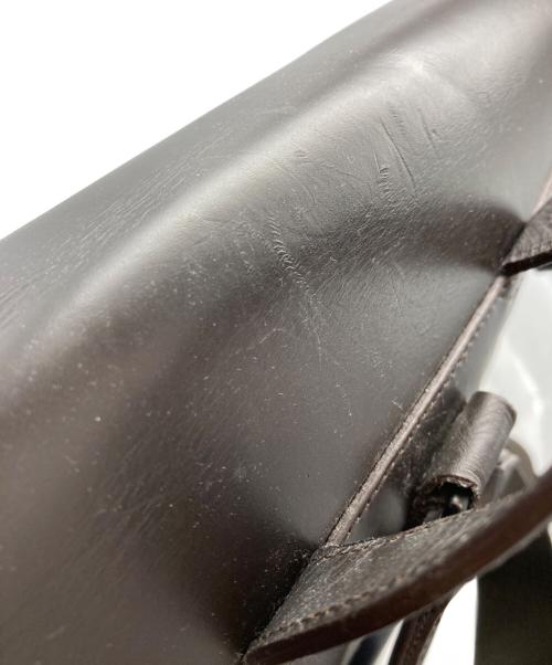 dunhill（ダンヒル）dunhill (ダンヒル) CHASSISリュックサック ネイビー×ブラウンの古着・服飾アイテム