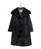 MaxMaraマックスマーラ）の古着「ラムウール混アルパカウールコート」｜ブラック