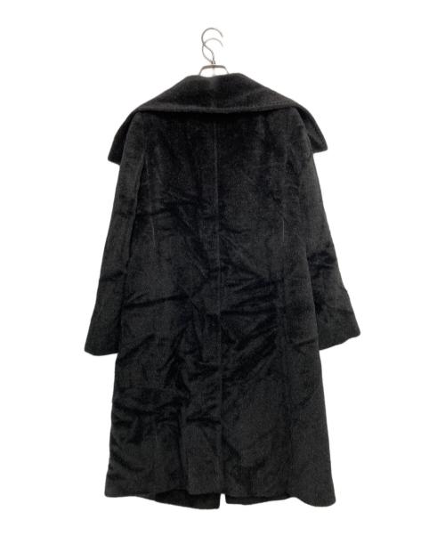 MaxMara（マックスマーラ）MaxMara (マックスマーラ) ラムウール混アルパカウールコート ブラック サイズ:165/88Aの古着・服飾アイテム