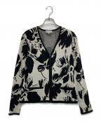 Christian Diorクリスチャン ディオール）の古着「［OLD］ジャガードジップカーディガン」｜ホワイト