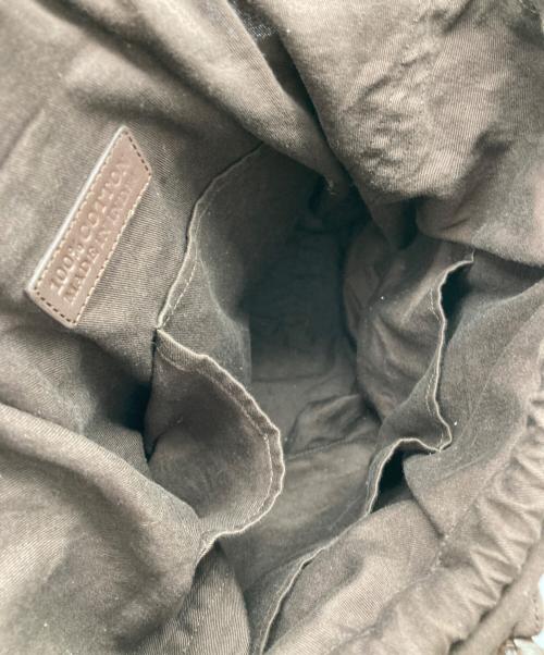 SAINT CHRISTOPHER（セント クリストファー）SAINT CHRISTOPHER (セント クリストファー) レザー編み込みハンドバッグ ブラウンの古着・服飾アイテム