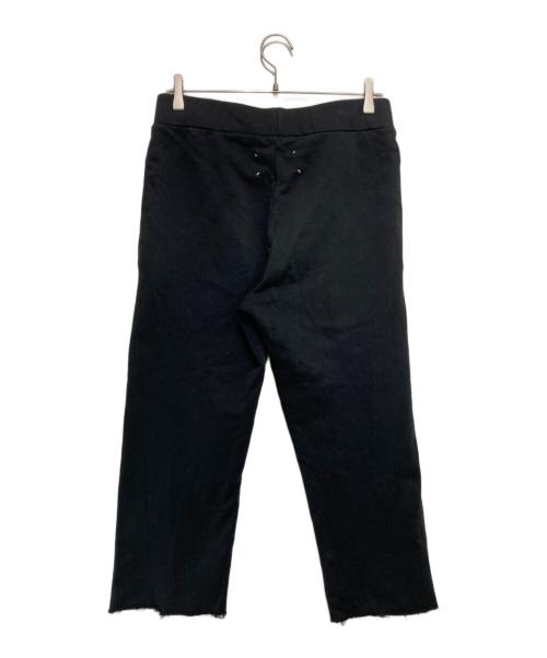 Maison Margiela（メゾンマルジェラ）Maison Margiela (メゾンマルジェラ) ドローストロングスウェットパンツ/ ブラック サイズ:44の古着・服飾アイテム