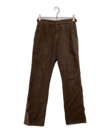 COMME des GARCONS HOMME PLUS（コムデギャルソンオムプリュス）の古着「コットンフランネルパンツ」｜ブラウン