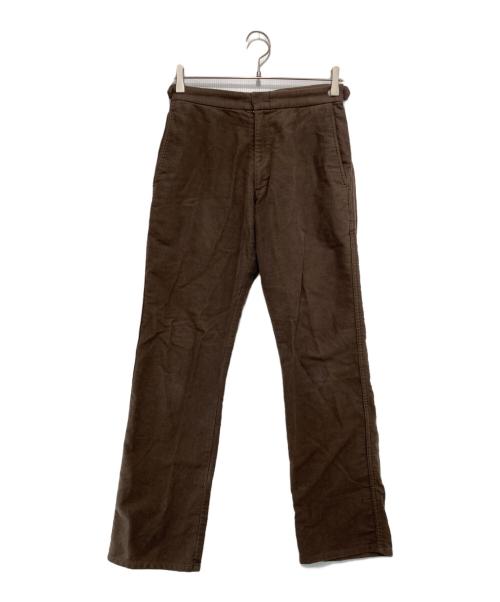 COMME des GARCONS HOMME PLUS（コムデギャルソンオムプリュス）COMME des GARCONS HOMME PLUS (コムデギャルソンオムプリュス) コットンフランネルパンツ ブラウン サイズ:Sの古着・服飾アイテム