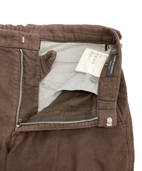 COMME des GARCONS HOMME PLUS（コムデギャルソンオムプリュス）COMME des GARCONS HOMME PLUS (コムデギャルソンオムプリュス) コットンフランネルパンツ ブラウン サイズ:Sの古着・服飾アイテム