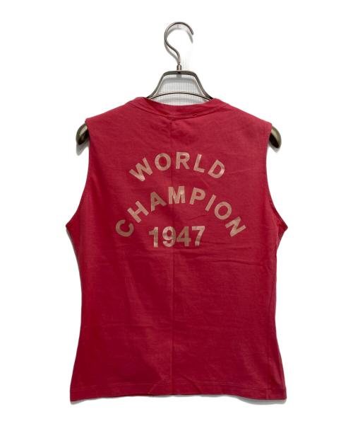 Christian Dior（クリスチャン ディオール）Christian Dior (クリスチャン ディオール) ［OLD］ J'ADORE DIOR プリントノースリーブカットソー ピンク サイズ:F40/USA8の古着・服飾アイテム