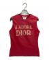 Christian Dior（クリスチャン ディオール）の古着「［OLD］ J'ADORE DIOR プリントノースリーブカットソー」｜ピンク