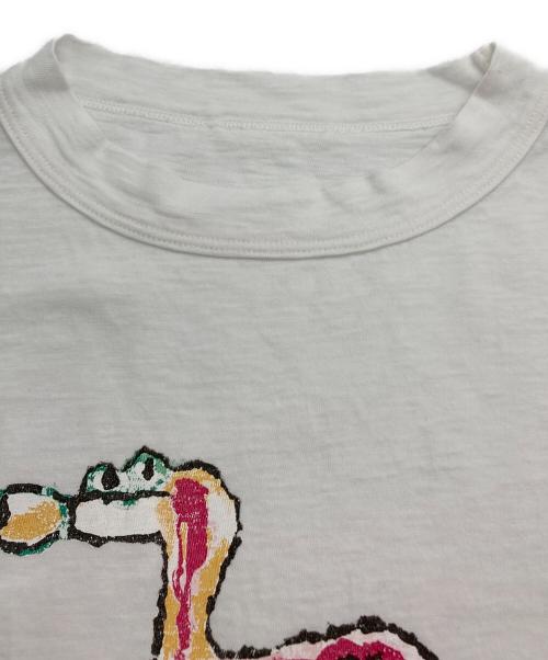 45R（フォーティファイブ・アール）45R (フォーティファイブ・アール) フラミングウェイ半袖Tシャツ ホワイト サイズ:★★の古着・服飾アイテム