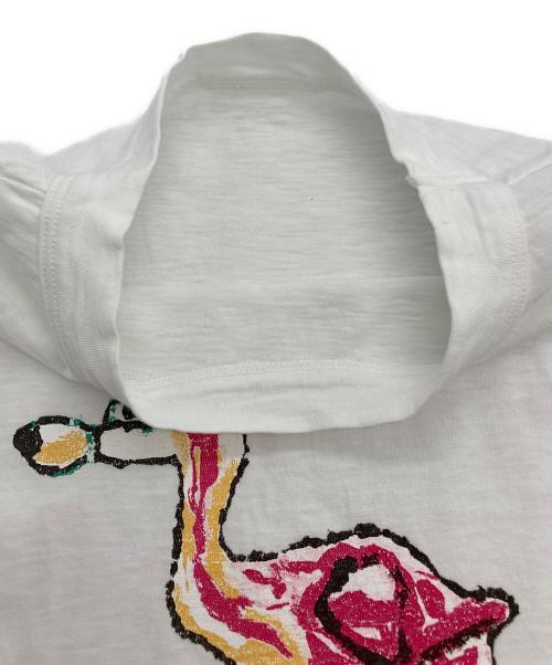 45R（フォーティファイブ・アール）45R (フォーティファイブ・アール) フラミングウェイ半袖Tシャツ ホワイト サイズ:★★の古着・服飾アイテム