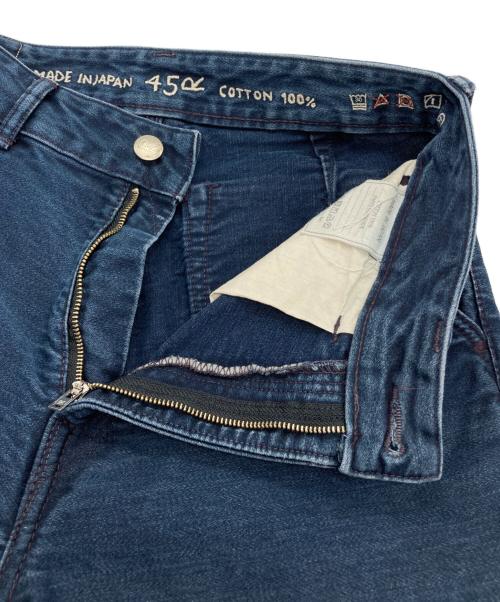 45R（フォーティファイブ・アール）45R (フォーティファイブ・アール) 藍納戸もち米サテンのシャルロットパンツ インディゴ サイズ:2の古着・服飾アイテム