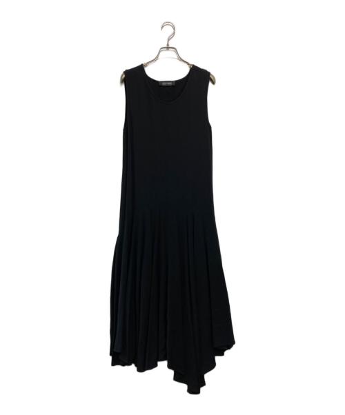 Roberto Musso（ロベルト ムッソ）Roberto Musso (ロベルト ムッソ) DES PRES (デ プレ) ヘムアシンメトリックノースリーブドレス ブラック サイズ:40の古着・服飾アイテム