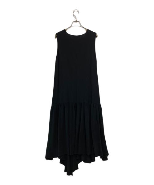 Roberto Musso（ロベルト ムッソ）Roberto Musso (ロベルト ムッソ) DES PRES (デ プレ) ヘムアシンメトリックノースリーブドレス ブラック サイズ:40の古着・服飾アイテム