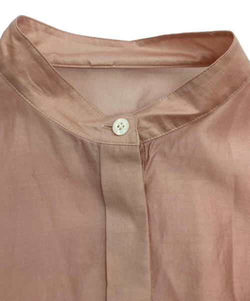 LE PHIL（ル フィル）LE PHIL (ル フィル) シアーローンボリュームスリーブブラウス ピンク サイズ:Fの古着・服飾アイテム