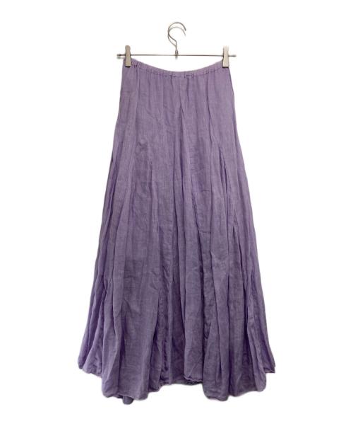 CP Shades（シーピーシェイズ）CP Shades (シーピーシェイズ) リネンロングスカート ラベンダー サイズ:XSの古着・服飾アイテム