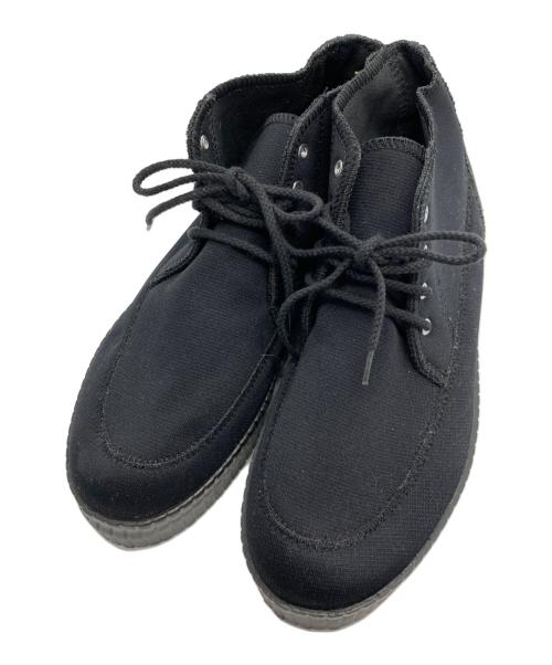 Y's（ワイズ）Y's (ワイズ) プラットフォームハイカットスニーカー ブラック サイズ:LLの古着・服飾アイテム