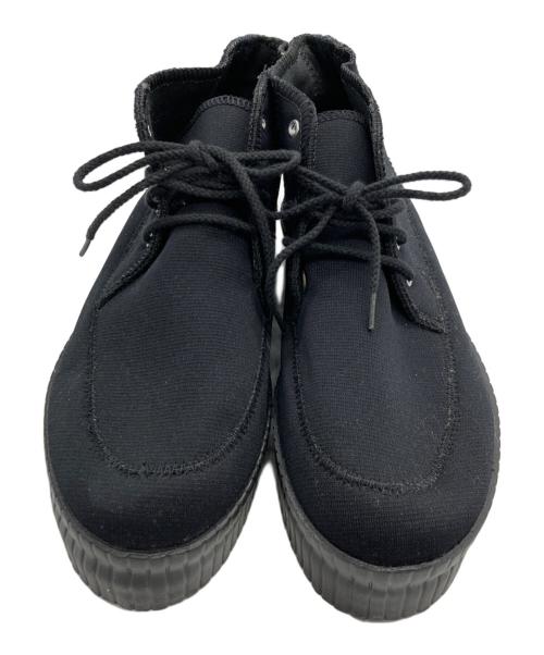 Y's（ワイズ）Y's (ワイズ) プラットフォームハイカットスニーカー ブラック サイズ:LLの古着・服飾アイテム