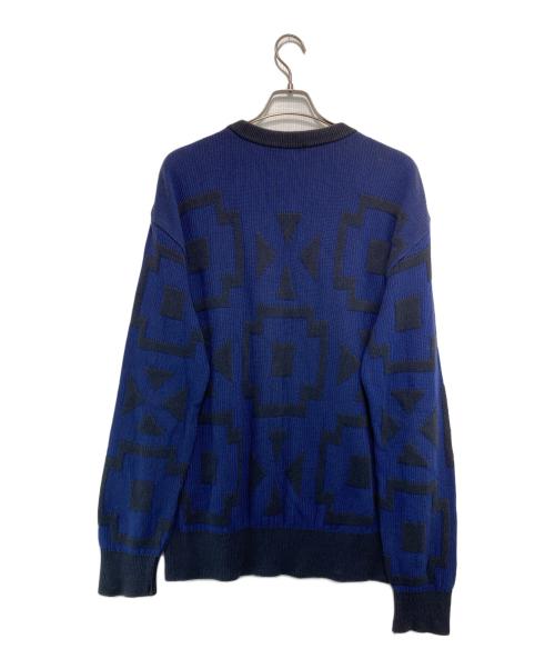 ISSEY MIYAKE（イッセイミヤケ）ISSEY MIYAKE (イッセイミヤケ) ［古着］90’s クルーネックニット ブルー サイズ:Mの古着・服飾アイテム