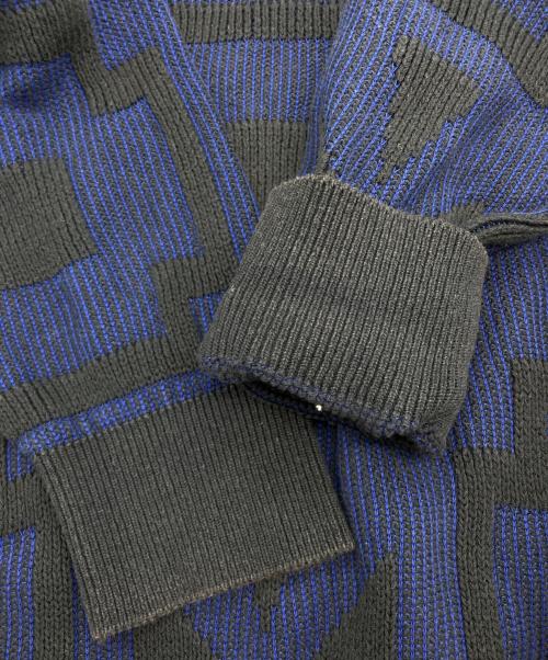 ISSEY MIYAKE（イッセイミヤケ）ISSEY MIYAKE (イッセイミヤケ) ［古着］90’s クルーネックニット ブルー サイズ:Mの古着・服飾アイテム