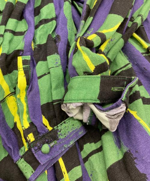 hazama（ハザマ）hazama (ハザマ) 正義か悪か、歪に駆けるチェックのワンピース ブルー×グリーン サイズ:-の古着・服飾アイテム