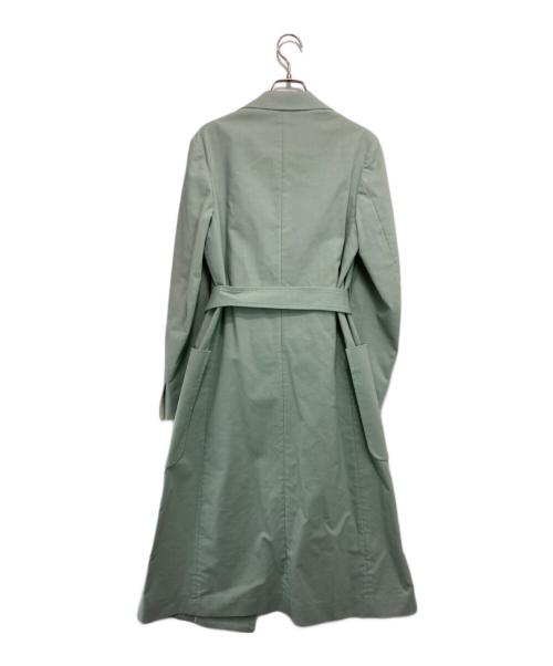 INSCRIRE（アンスクリア）INSCRIRE (アンスクリア) ベルテッドコート スカイブルー サイズ:36の古着・服飾アイテム