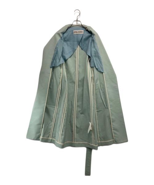INSCRIRE（アンスクリア）INSCRIRE (アンスクリア) ベルテッドコート スカイブルー サイズ:36の古着・服飾アイテム