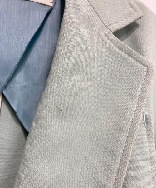 INSCRIRE（アンスクリア）INSCRIRE (アンスクリア) ベルテッドコート スカイブルー サイズ:36の古着・服飾アイテム