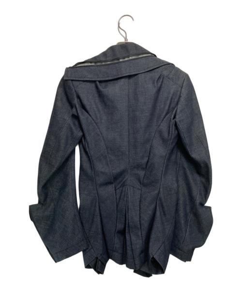JUNYA WATANABE COMME des GARCONS（(ジュンヤワタナベ コムデギャルソン）JUNYA WATANABE COMME des GARCONS ((ジュンヤワタナベ コムデギャルソン) 変形デニムジャケット インディゴ サイズ:SSの古着・服飾アイテム