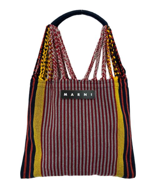 MARNI（マルニ）MARNI (マルニ) MARKET HAMMOCK BAG/ストライプトートバッグ マルチカラーの古着・服飾アイテム