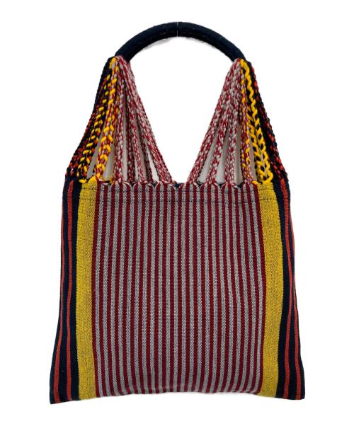 MARNI（マルニ）MARNI (マルニ) MARKET HAMMOCK BAG/ストライプトートバッグ マルチカラーの古着・服飾アイテム