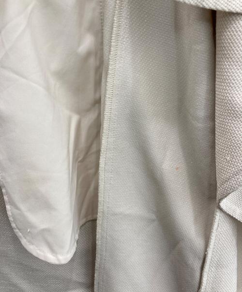 FRAY ID（フレイ アイディー）FRAY ID (フレイ アイディー) アシメラペルテーラードワンピース ベージュの古着・服飾アイテム