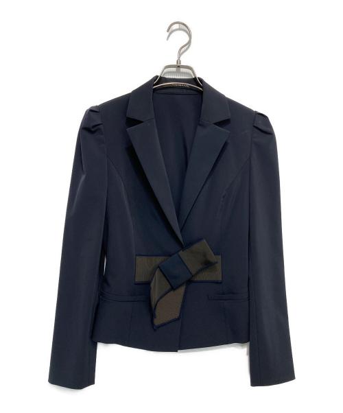 FOXEY NEWYORK（フォクシーニューヨーク）FOXEY NEWYORK (フォクシーニューヨーク) テーラードジャケット ネイビー サイズ:38の古着・服飾アイテム