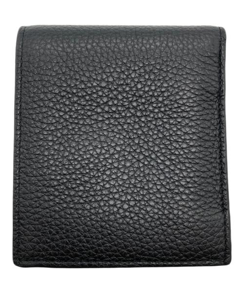 PRADA（プラダ）PRADA (プラダ) コインパース付きレザーウォレット ブラックの古着・服飾アイテム