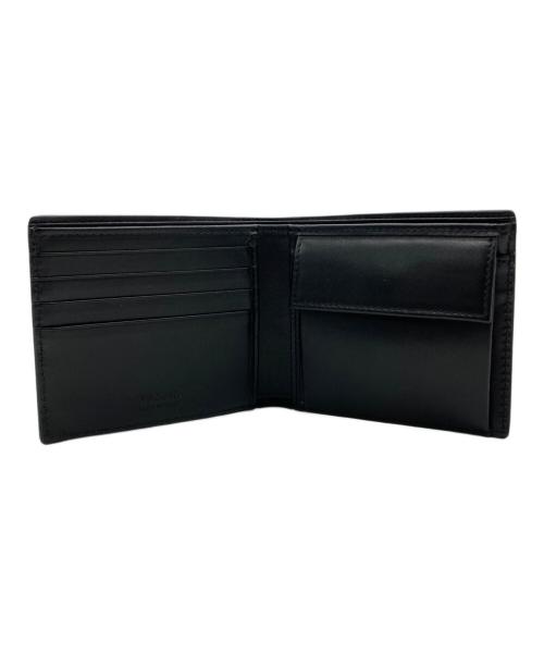 PRADA（プラダ）PRADA (プラダ) コインパース付きレザーウォレット ブラックの古着・服飾アイテム