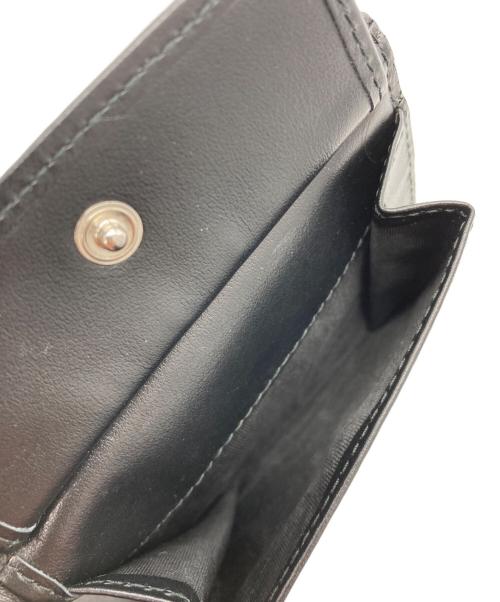 PRADA（プラダ）PRADA (プラダ) コインパース付きレザーウォレット ブラックの古着・服飾アイテム