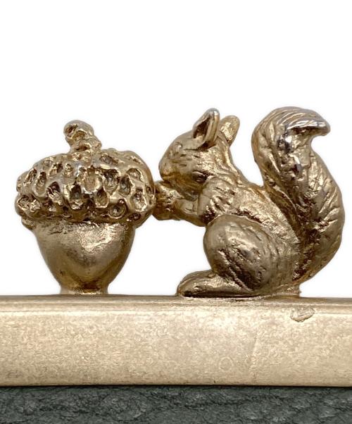 SAKURAYAMA（サクラヤマ）SAKURAYAMA (サクラヤマ) りすとどんぐりの長財布 グリーン×ピンクの古着・服飾アイテム