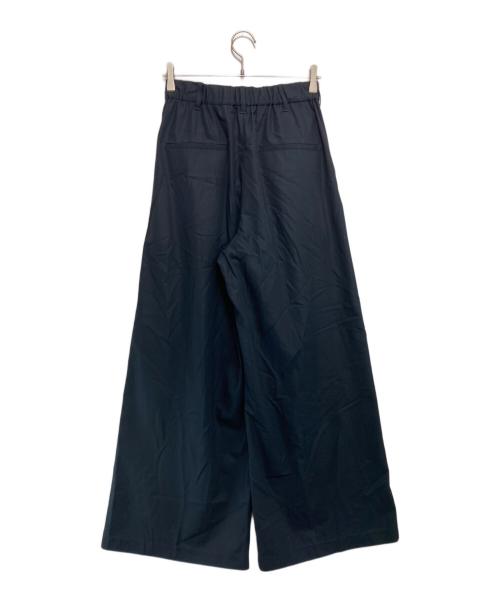 Graphpaper（グラフペーパー）Graphpaper (グラフペーパー) Wooly Cotton Twill Two Tuck Wide Pants ネイビーの古着・服飾アイテム
