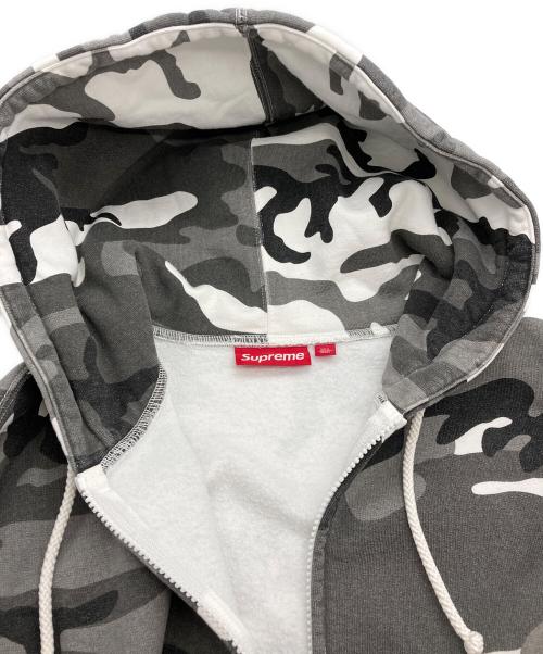 SUPREME（シュプリーム）Supreme (シュプリーム) Work Zip Up Hooded Sweatshirt Snow Camo グレー サイズ:Lの古着・服飾アイテム