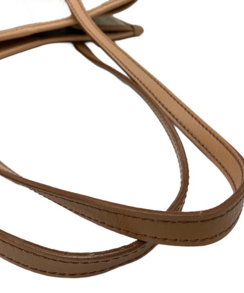 GIANNI CHIARINI（ジャンニ キアリーニ）GIANNI CHIARINI (ジャンニ キアリーニ) ストライプ MARCELLA MEDIUM トートバッグ ベージュ×グリーンの古着・服飾アイテム