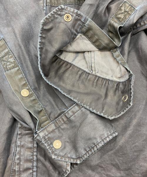 DIESEL（ディーゼル）DIESEL (ディーゼル) D-MILLY-SP1 スナップポケットシャツ ネイビー サイズ:M（180/96A）の古着・服飾アイテム