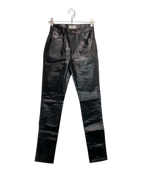 CELINE（セリーヌ）CELINE (セリーヌ) コーティングデニムパンツ ブラック サイズ:26の古着・服飾アイテム