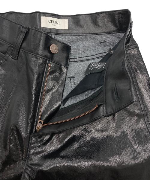 CELINE（セリーヌ）CELINE (セリーヌ) コーティングデニムパンツ ブラック サイズ:26の古着・服飾アイテム