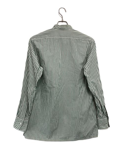 ANATOMICA（アナトミカ）ANATOMICA (アナトミカ) BAND COLLAR SHIRTS CANDY STRIPE グリーン サイズ:Mの古着・服飾アイテム